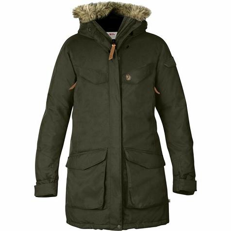 Fjallraven Nuuk Parka Green Singapore For Women (SG-37798)